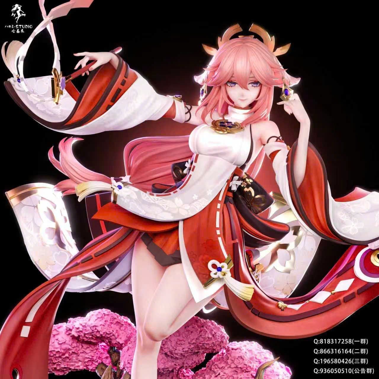  Raiden Shogun & Yae Miko - Honkai Star Rail - Hakimi Studio 