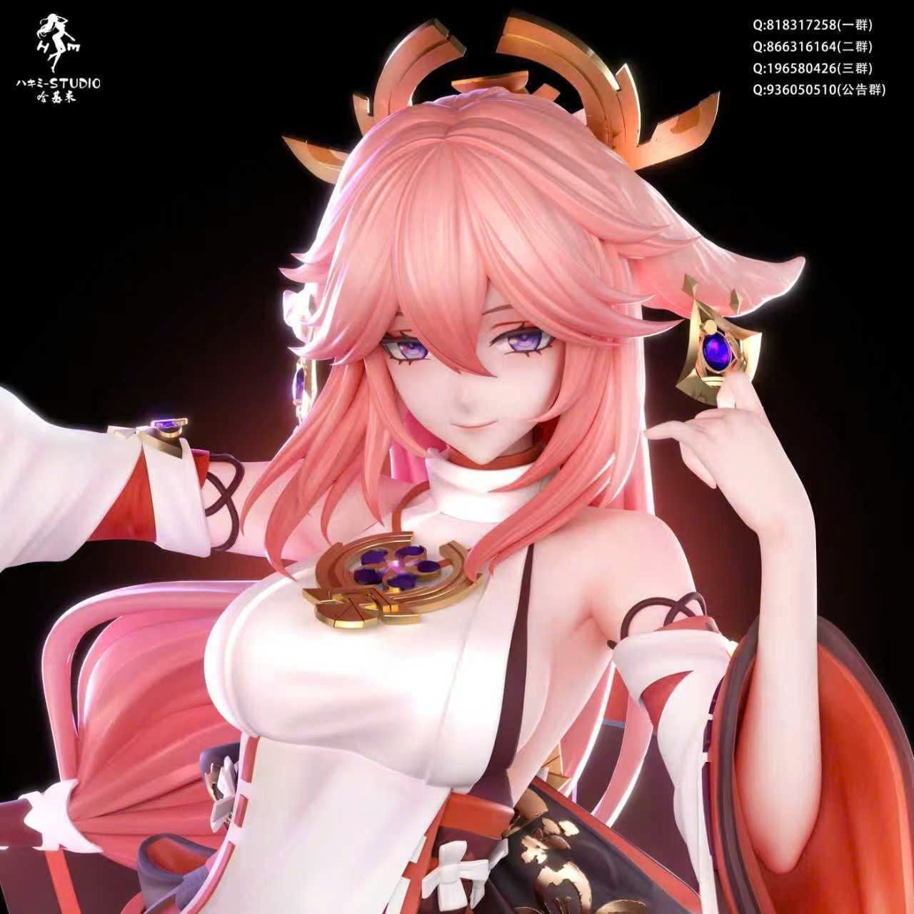  Raiden Shogun & Yae Miko - Honkai Star Rail - Hakimi Studio 