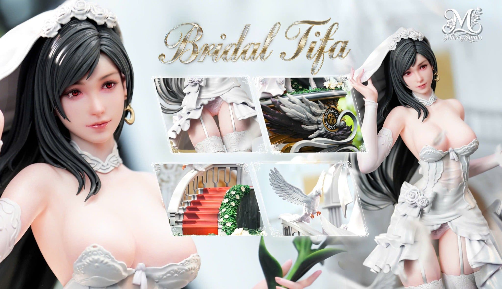  Tifa Bride - Final Fantasy 7 - Marry Studio 