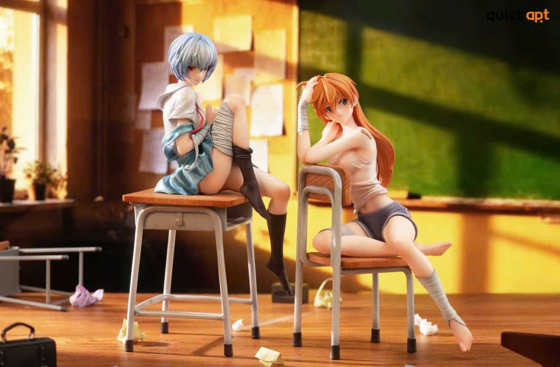  Asuka & Ayanami - Evangelion - Quiet Art Studio 