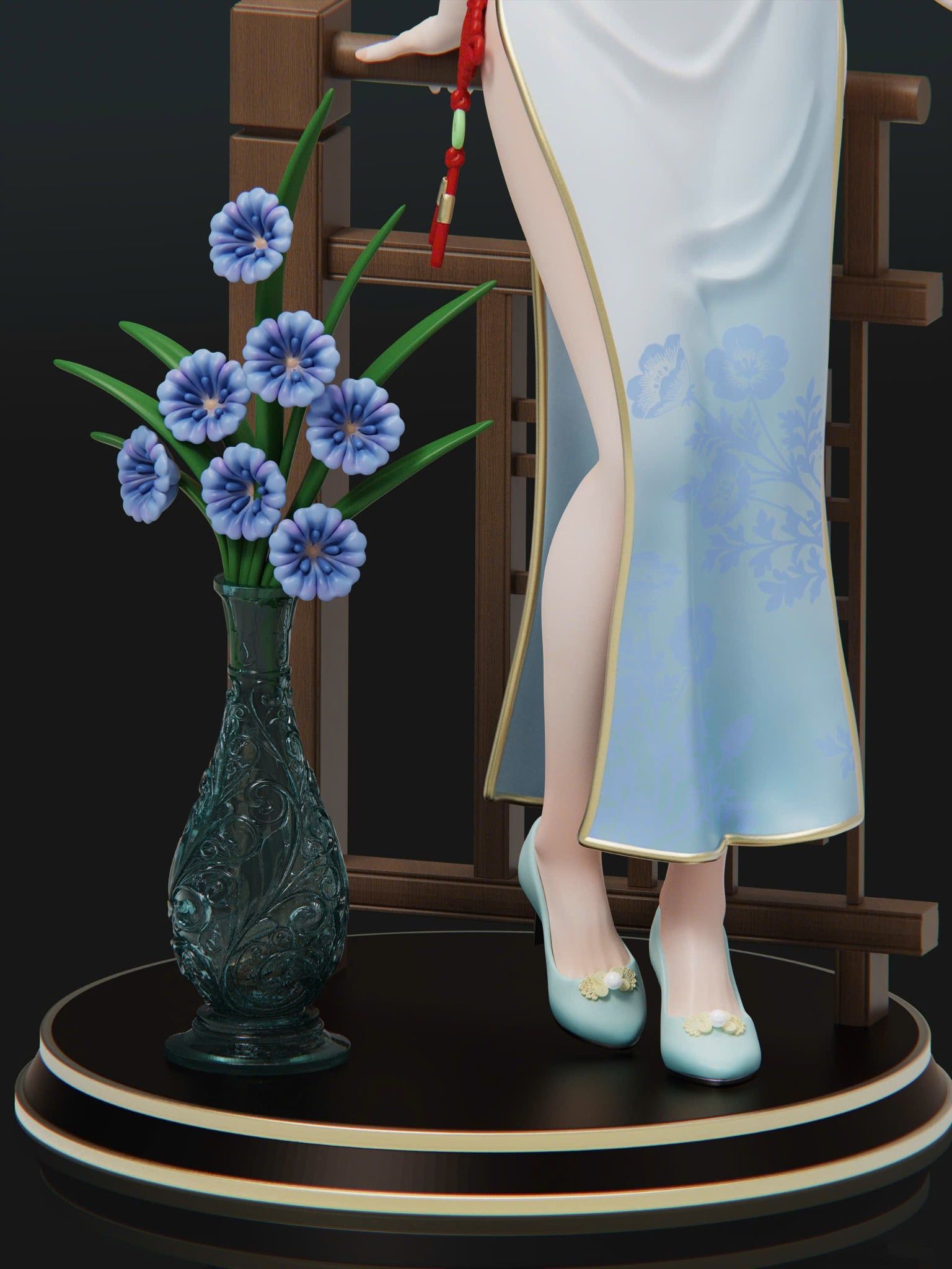  Frieren Cheongsam - Frieren: Beyond Journey's End - Liu Li Studio 