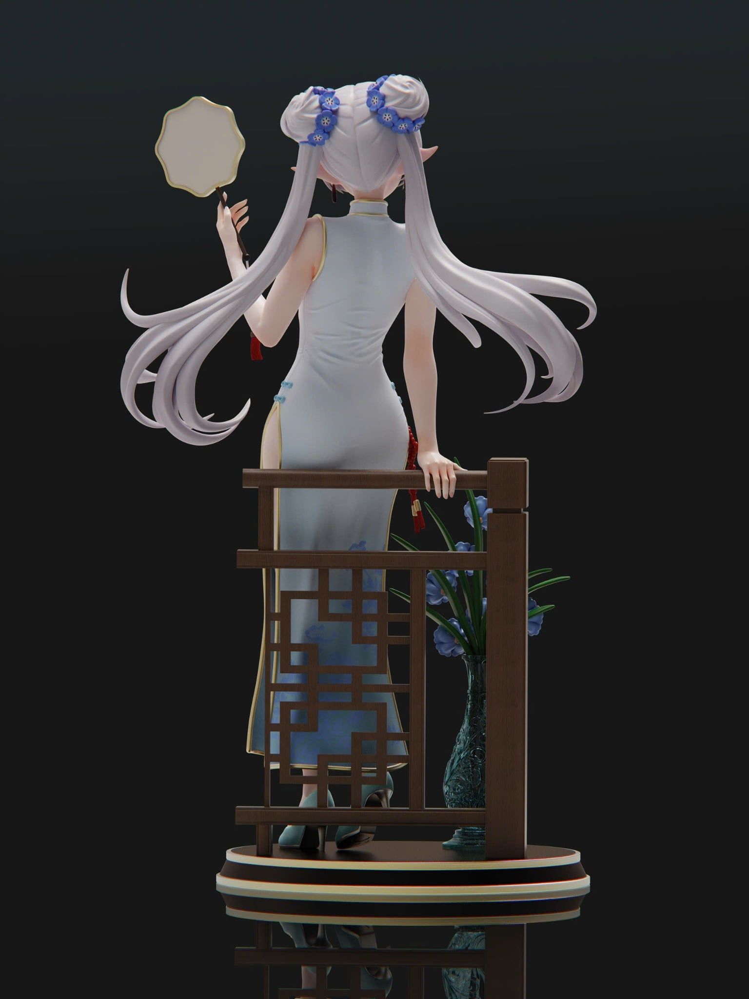  Frieren Cheongsam - Frieren: Beyond Journey's End - Liu Li Studio 