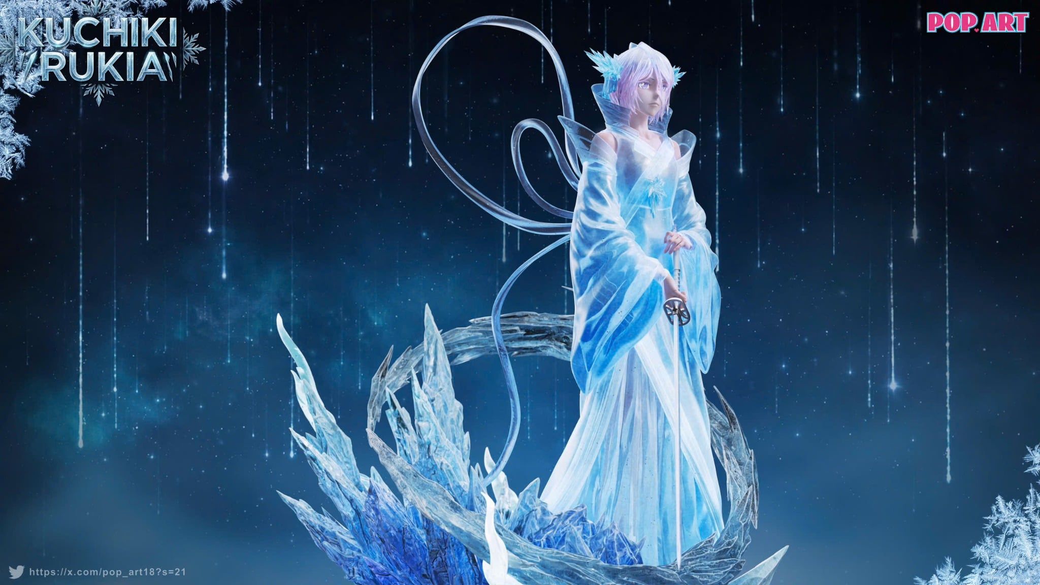  Kuchiki Rukia - Bleach - POP ART Studio 