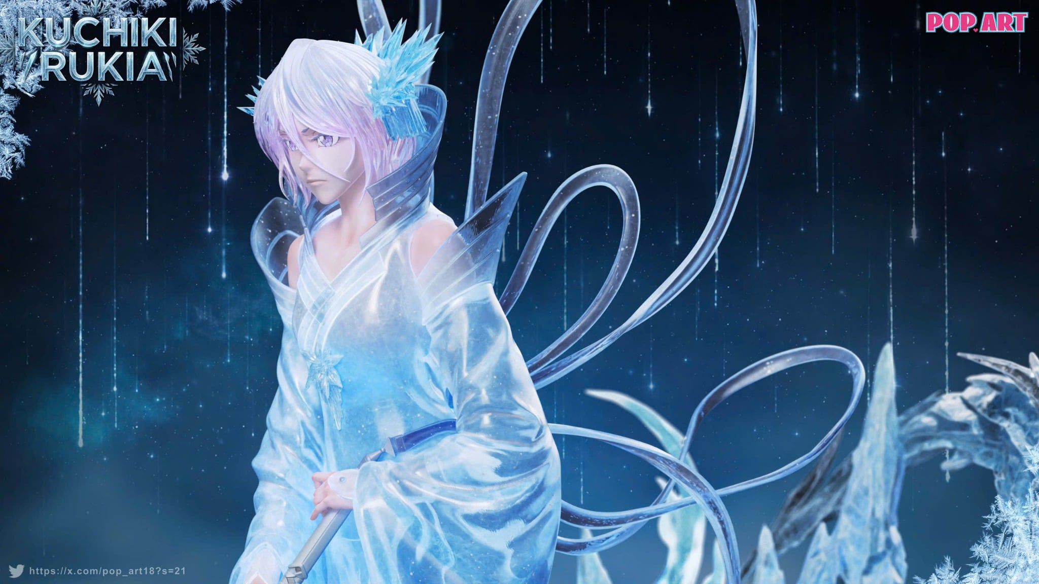  Kuchiki Rukia - Bleach - POP ART Studio 