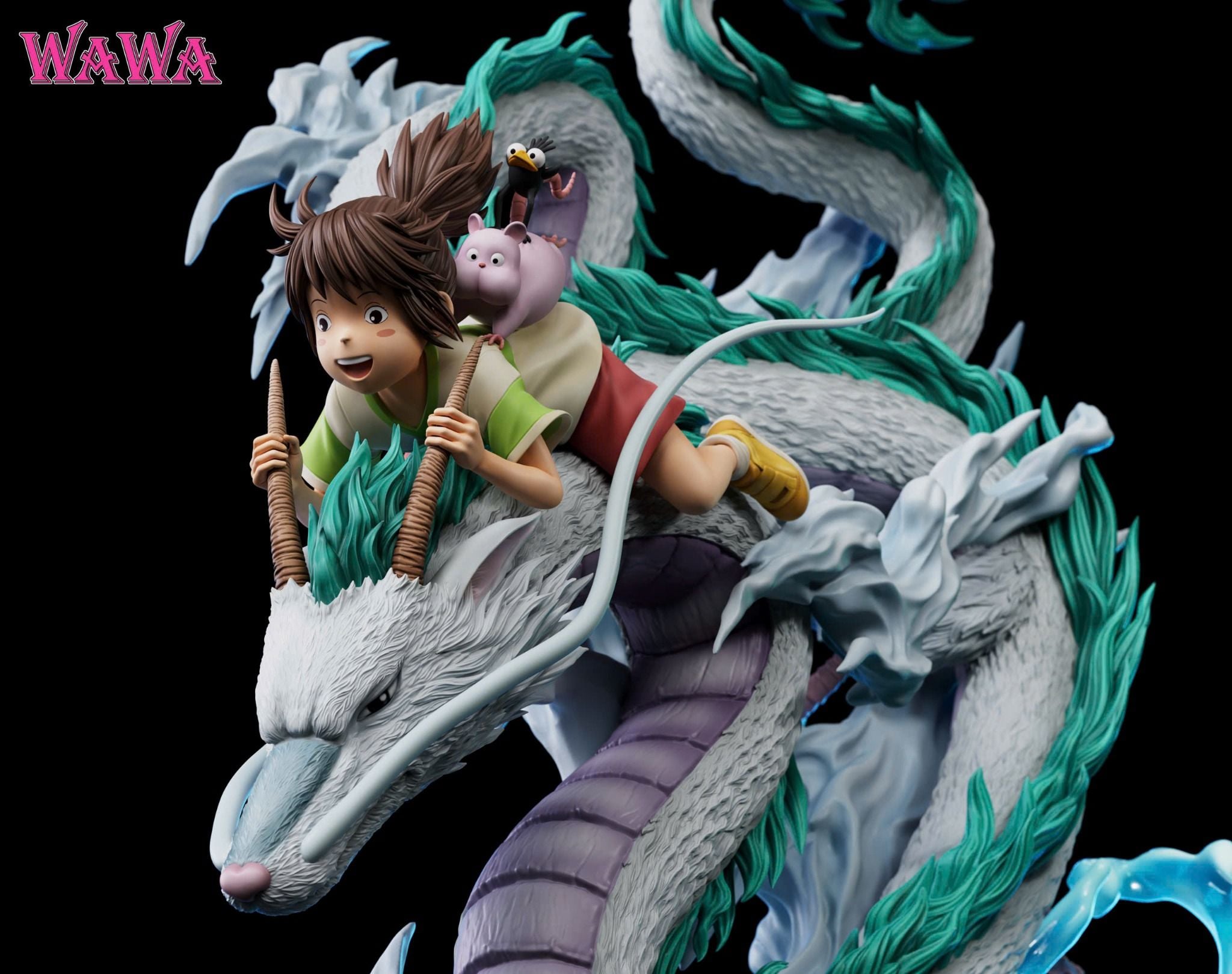  Chihiro Ogino & Haku - Spirited Away - WaWa Studio 