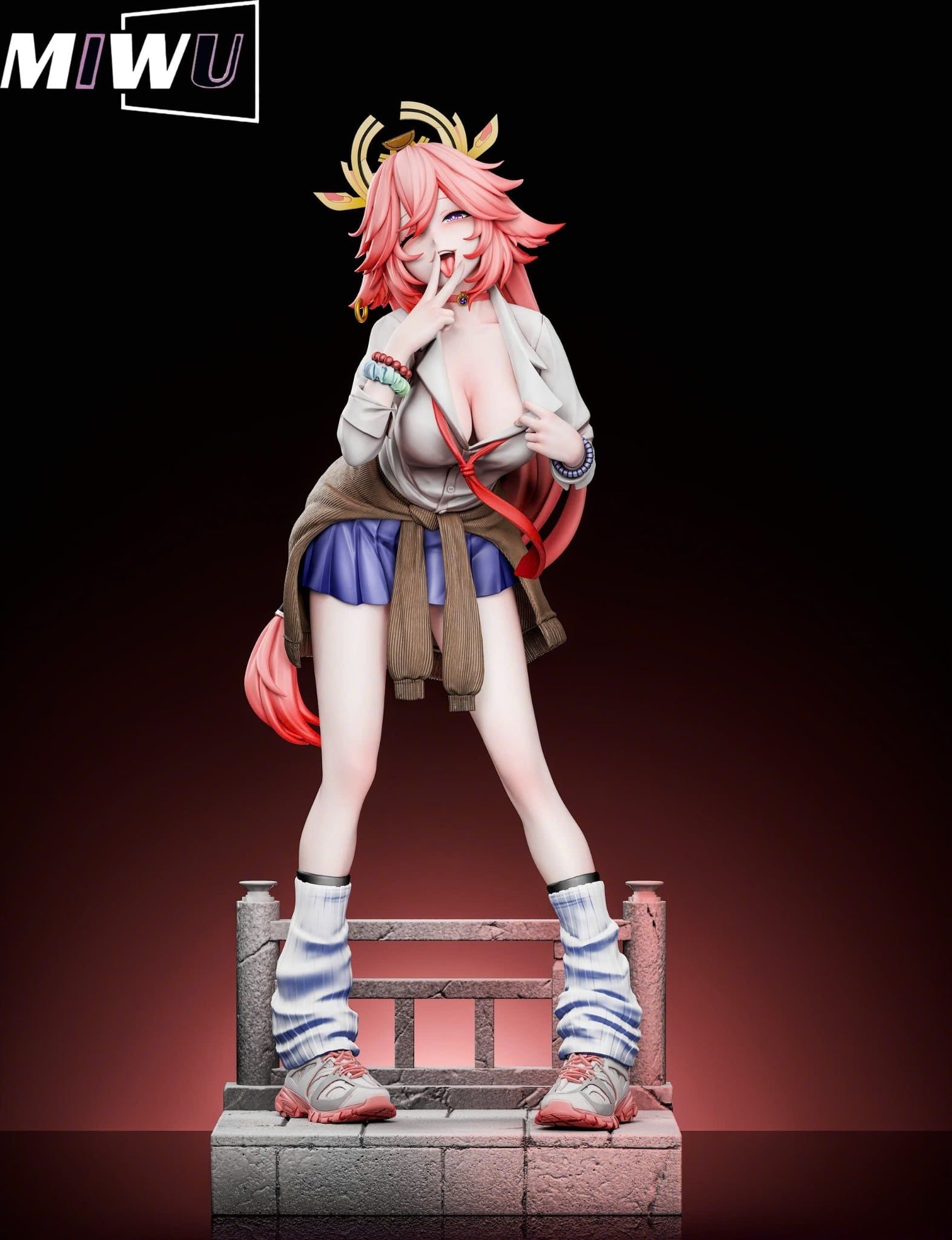  Raiden Shogun & Yae Miko - Honkai Star Rail - Miwu Studio 