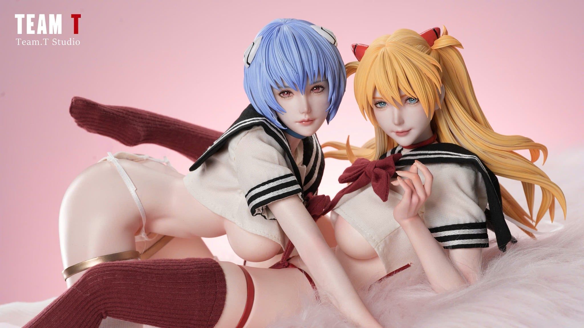  Asuka Langley Sohryu X Rei Ayanami - Evangelion - Team T Studio 