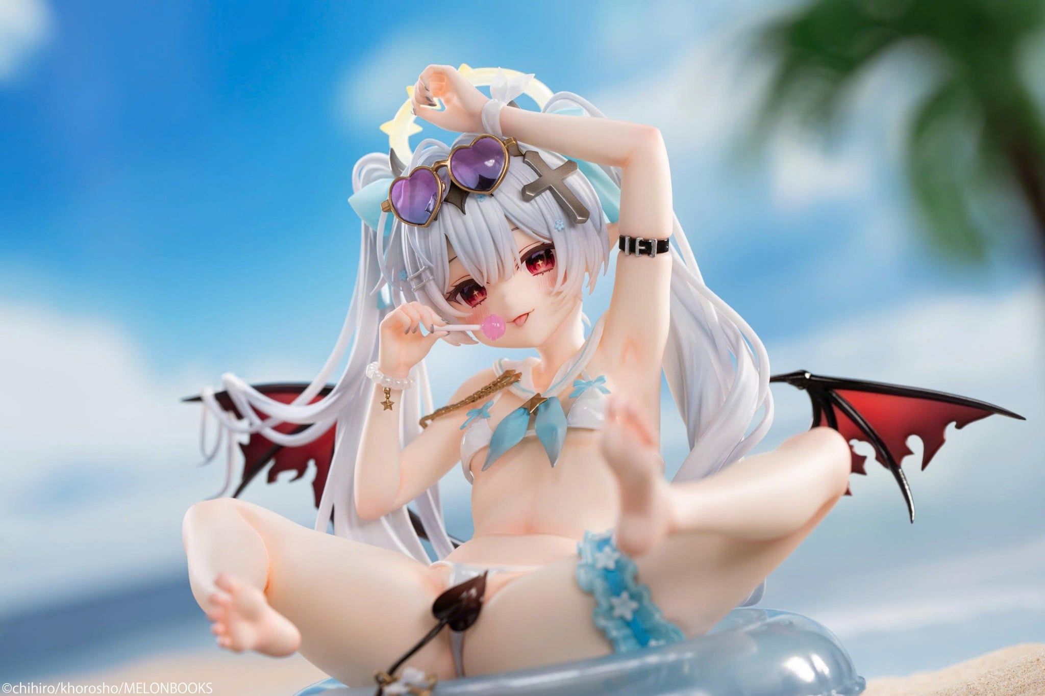  Chihiro Illustration Silver-haired Girl Summer Ver. - Pure 