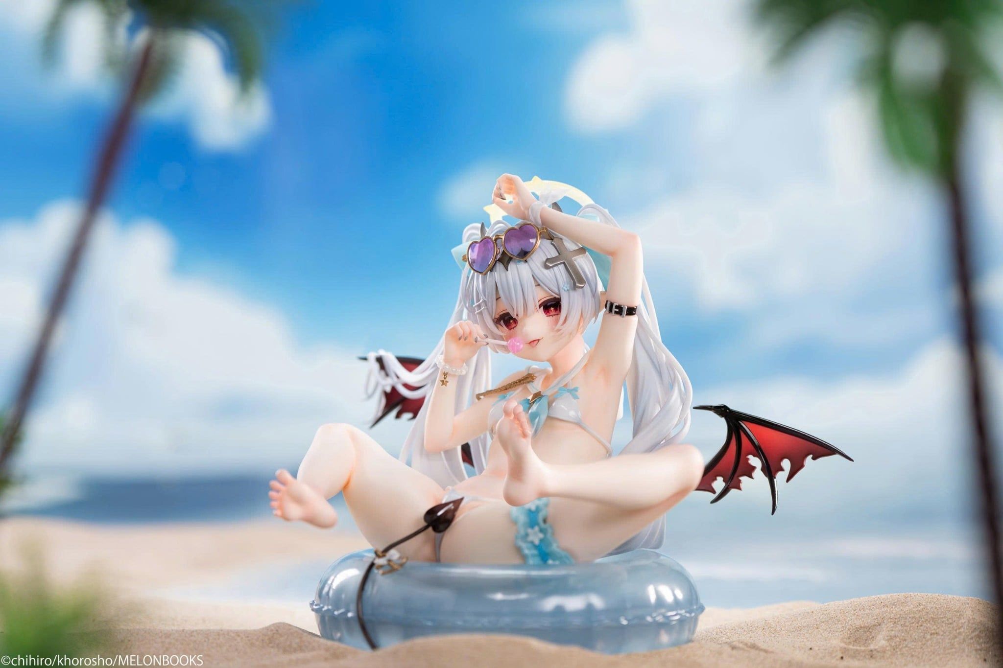 Chihiro Illustration Silver-haired Girl Summer Ver. - Pure 