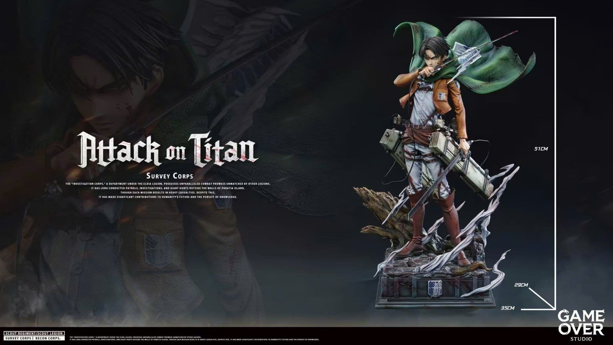  Levi Ackerman - Attack on Titan - Game Over Studio 