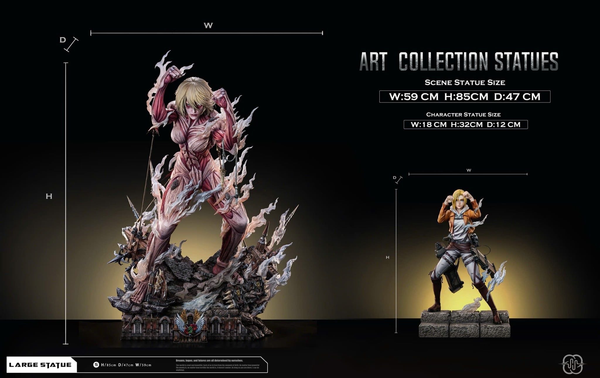  Annie & Female Titan - Attack on Titan - Hertz Studio 
