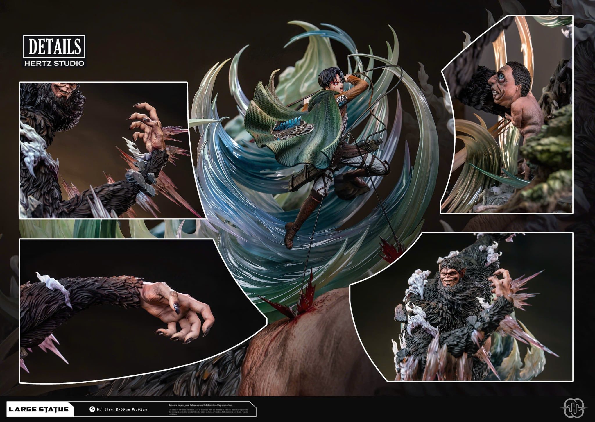  Levi vs Beast Titan 3.0 - Attack on Titan - Hertz Studio 