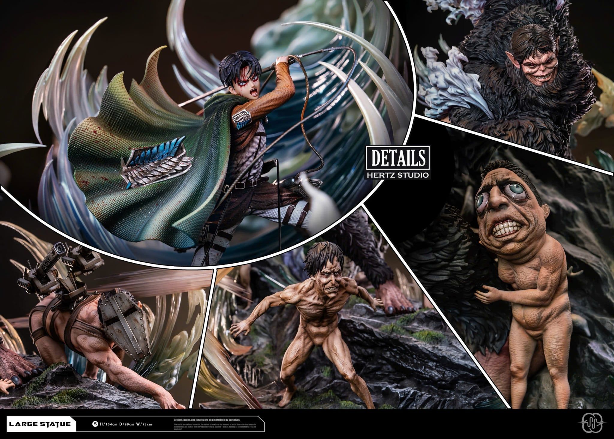  Levi vs Beast Titan 3.0 - Attack on Titan - Hertz Studio 
