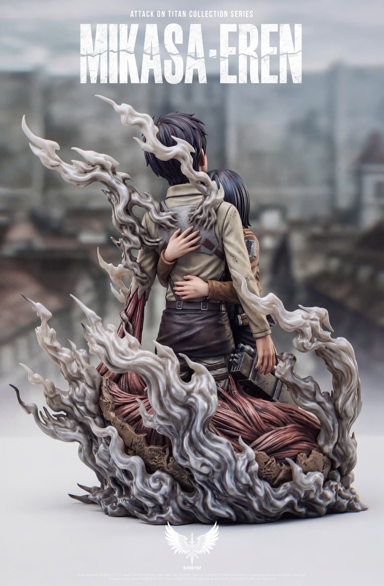  Eren & Mikasa - Attack on Titan - Saoirse Studio 