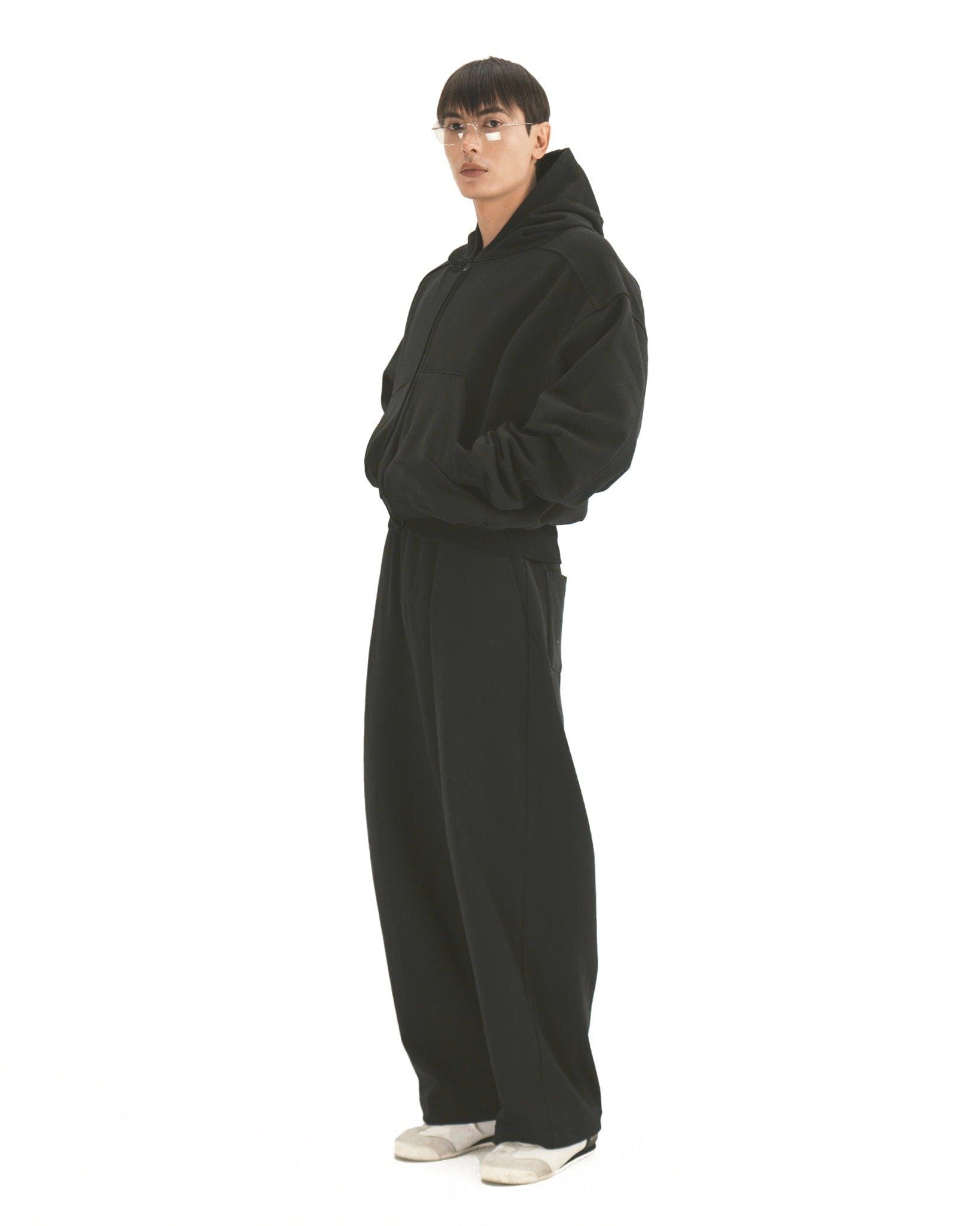 URBAN BOXY HOODIE | BLACK - THE WEDOOKS