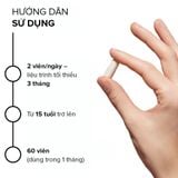  Viên uống giảm rụng tóc, rụng tóc sau sinh Biotin Pháp Arkopharma tóc chắc khỏe bóng mượt-TPBVSK Forcapil Fortifiant 60v 