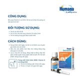  Humana Benelife Vitamin D Fore – Bổ sung Vitamin D & DHA, Hỗ trợ Phát triển Xương & Trí Não Cho Bé 