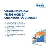  Humana Benelife Vitamin D 1000 IU – Bổ Sung Vitamin D3 Cho Xương Chắc Khỏe, Tăng Miễn Dịch, Ngừa Còi Xương Cho Bé 