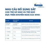  Thực phẩm bảo vệ sức khoẻ Humana Benelife Iron – Tăng Cường Sắt, Hỗ Trợ Trẻ Biếng Ăn, Mẹ Bầu, Người Thiếu Máu, Dễ Hấp Thu, Không Táo Bón 