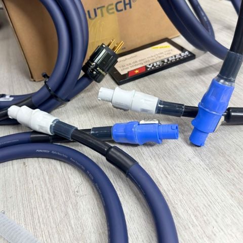  T14-09B​ Jack nguồn Powercon Neutrik NAC3FCA NAC3FCB - Mains input cable connector 20 Amp 