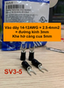 T6-10C (10 cái) Đầu cos dây - KST Đen RVS3-5 SV 3-5