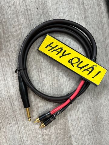  T11-15A1​ Dây tín hiệu Furutech SA-22 chuyển jack 6.3mm sang 2 đầu RCA đực 