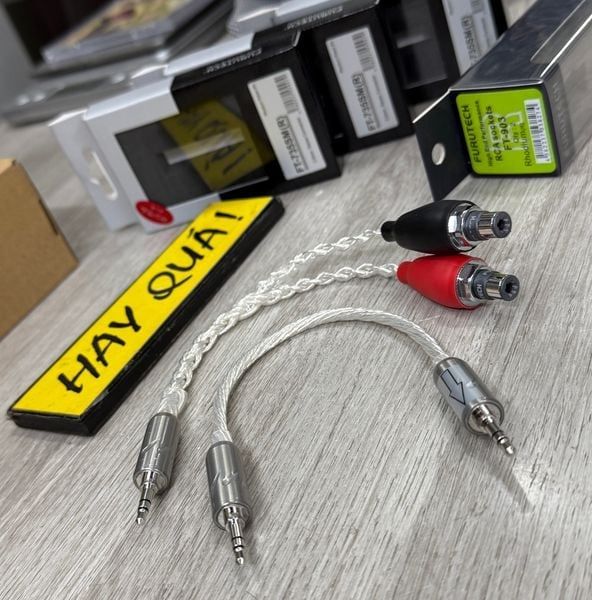 T6-20C​ Adapter jack 3.5mm - 3.5mm Bạc nguyên chất 99,999% 7N - Jack Furutech