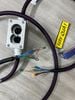 T14-01C Mặt đế nhôm ổ cắm điện anode dày 40mm có rãnh bọng