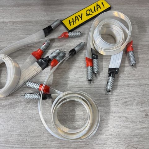  T11-03B​ Dây tín hiệu lụa 2XL - Flat Wire - Silver Plated Teflon Wire - Ultra flat speaker cable 