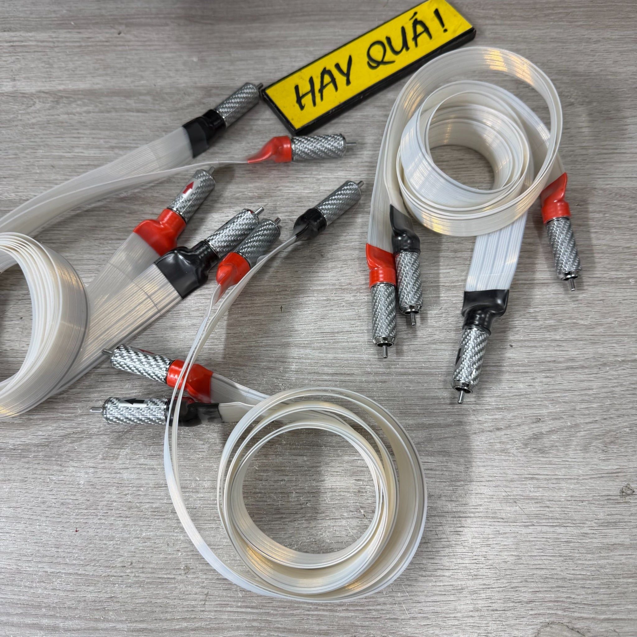 T11-03B​ Dây tín hiệu lụa 2XL - Flat Wire - Silver Plated Teflon Wire - Ultra flat speaker cable