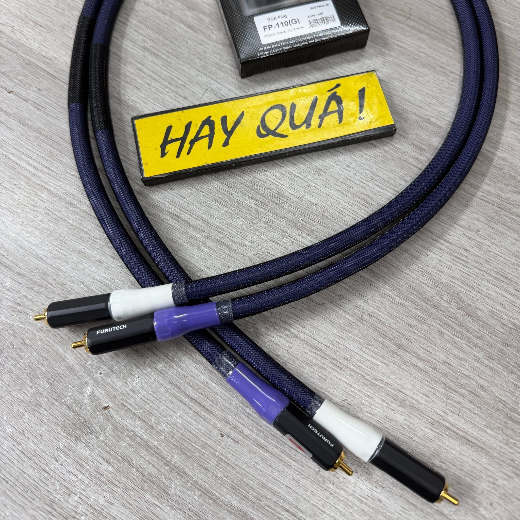 T2-09B2​ Dây tín hiệu Furutech FA-αS22 - Hoàn thiện jack RCA FP-110 (G) - FA alpha S22