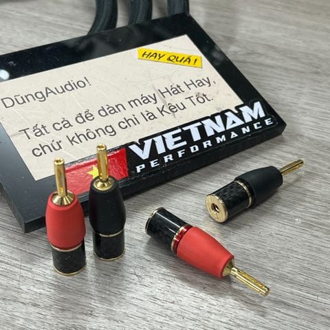  T6-21B1​ Adaptor càng cua bắp chuối - Bộ trung gian dành cho các jack loa dây loa đầu càng cua cắm được vào lỗ bắp chuối 