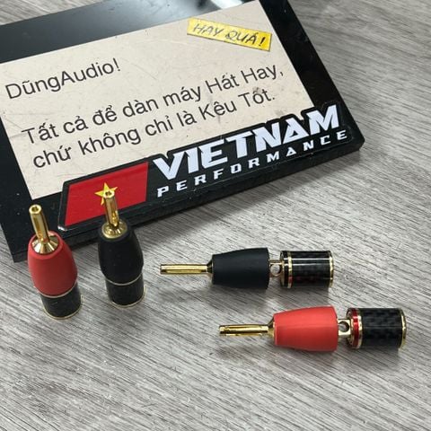  T6-21B1​ Adaptor càng cua bắp chuối - Bộ trung gian dành cho các jack loa dây loa đầu càng cua cắm được vào lỗ bắp chuối 