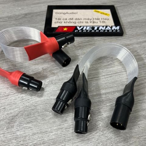  T6-21E3 Adaptor - 1 jack XLR Neutrik đực ra 2 jack XLR Neutrik cái 