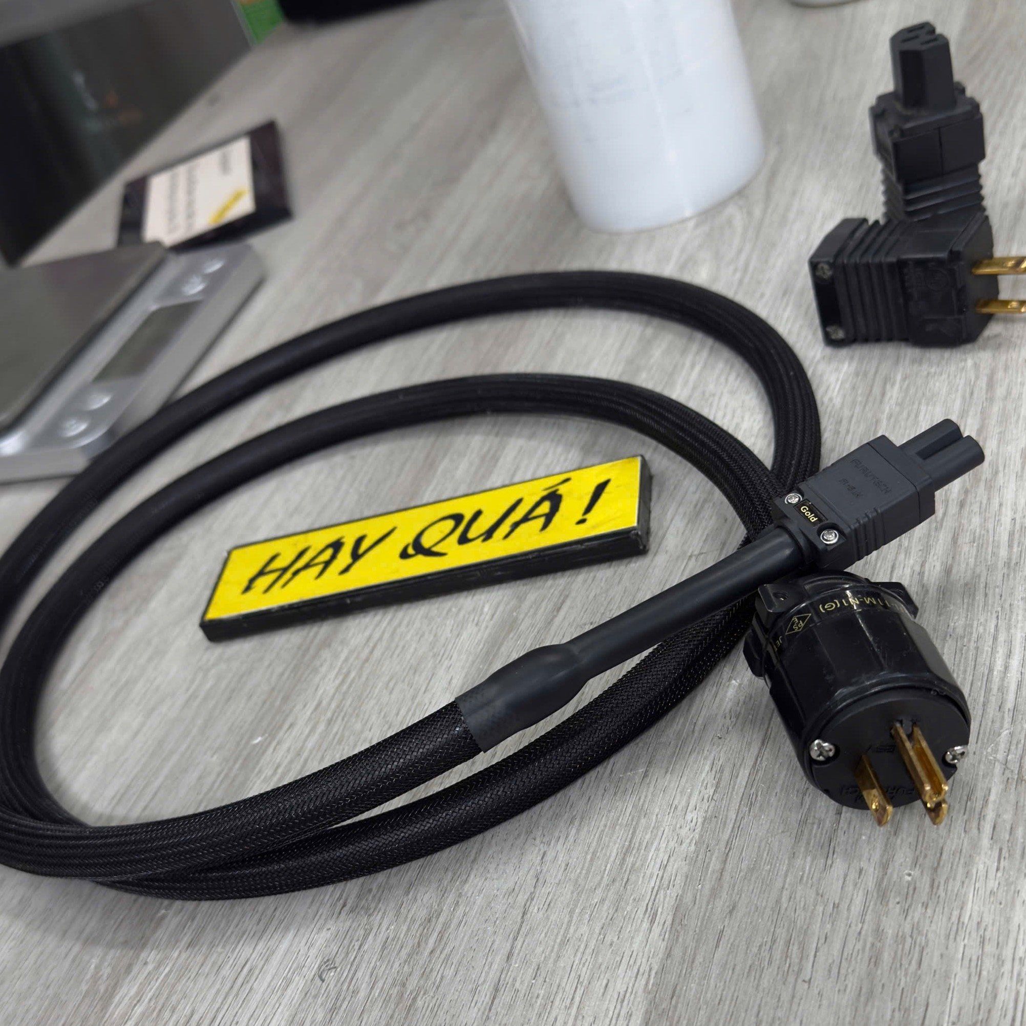 T2-05B​ Dây nguồn Furutech số 8 dành cho TV, máy chiếu, giải mã DAC - Thi công bởi Dũng Audio
