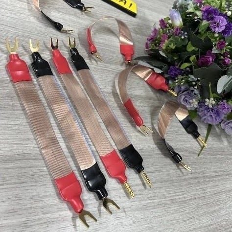 T6-19C Dây nối cầu loa đồng nguyên chất - Speaker jumper cables Copper