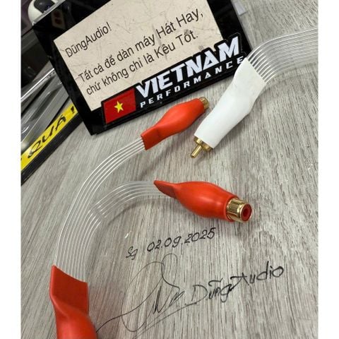  T6-20F​ Dây adaptor tín hiệu dạng trung gian cho dây dẫn 1 ra 2 RCA (Y-Splitter) 