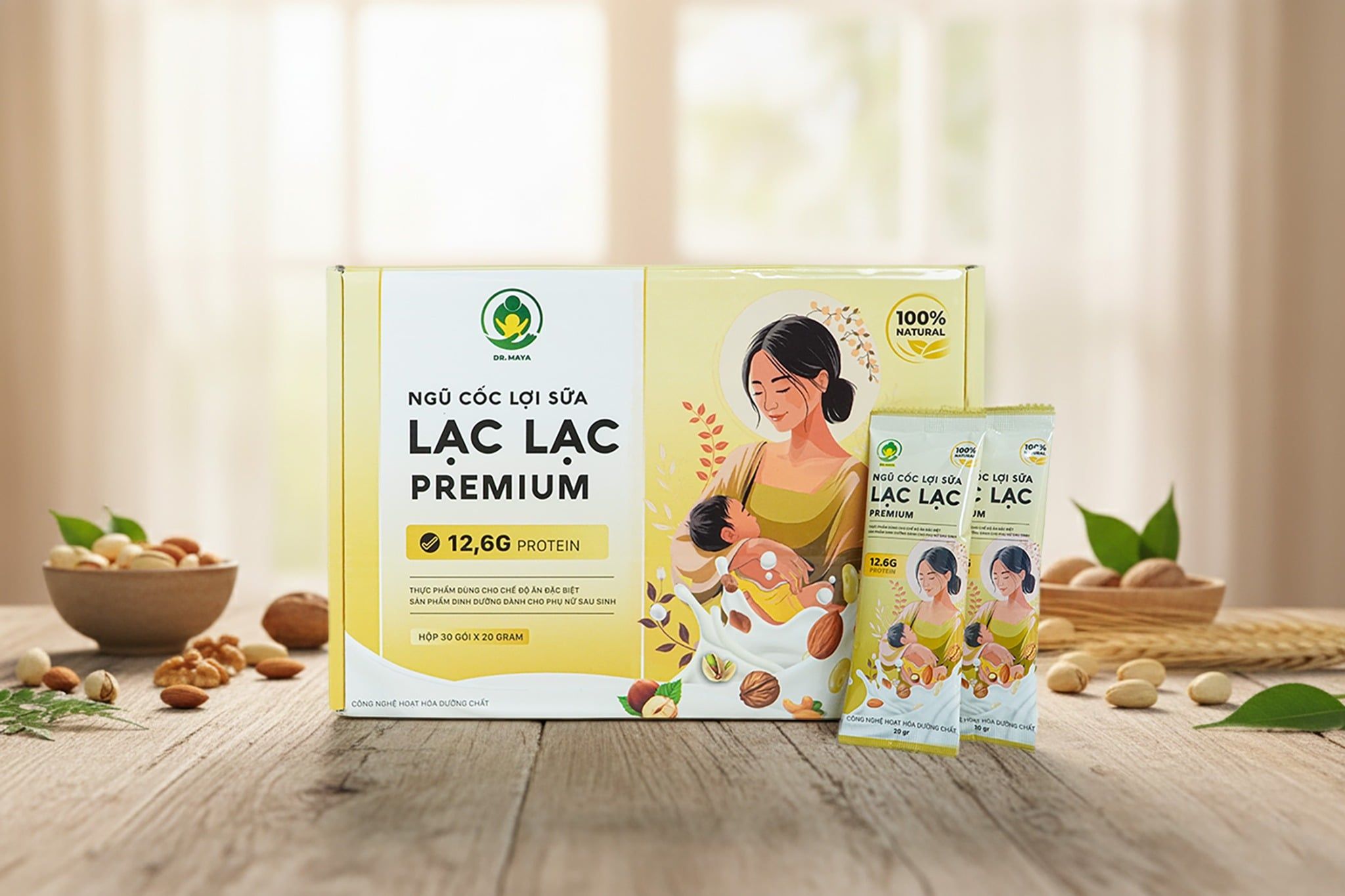  Ngũ Cốc Lợi Sữa Lạc Lạc Premium 