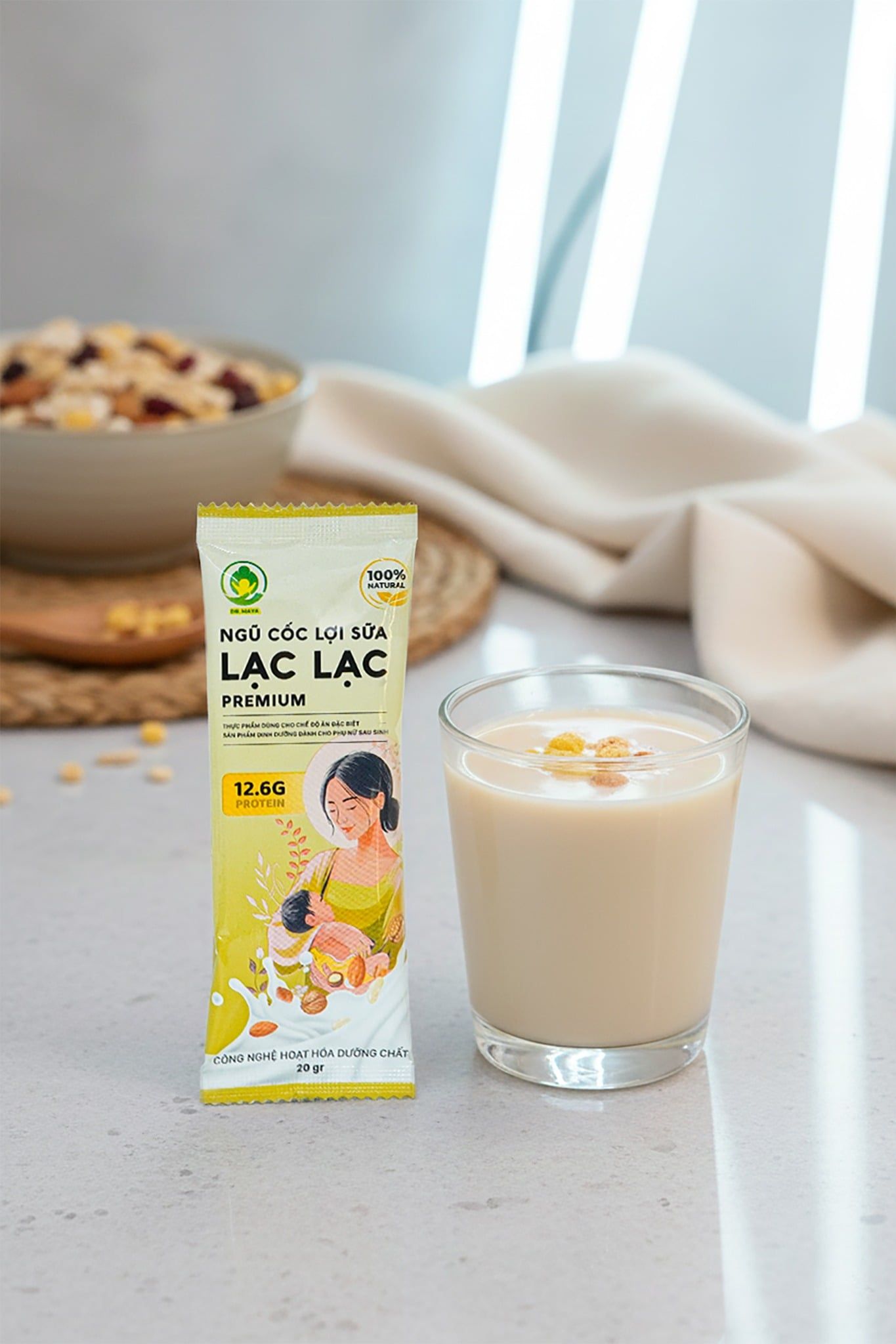 Ngũ Cốc Lợi Sữa Lạc Lạc Premium 