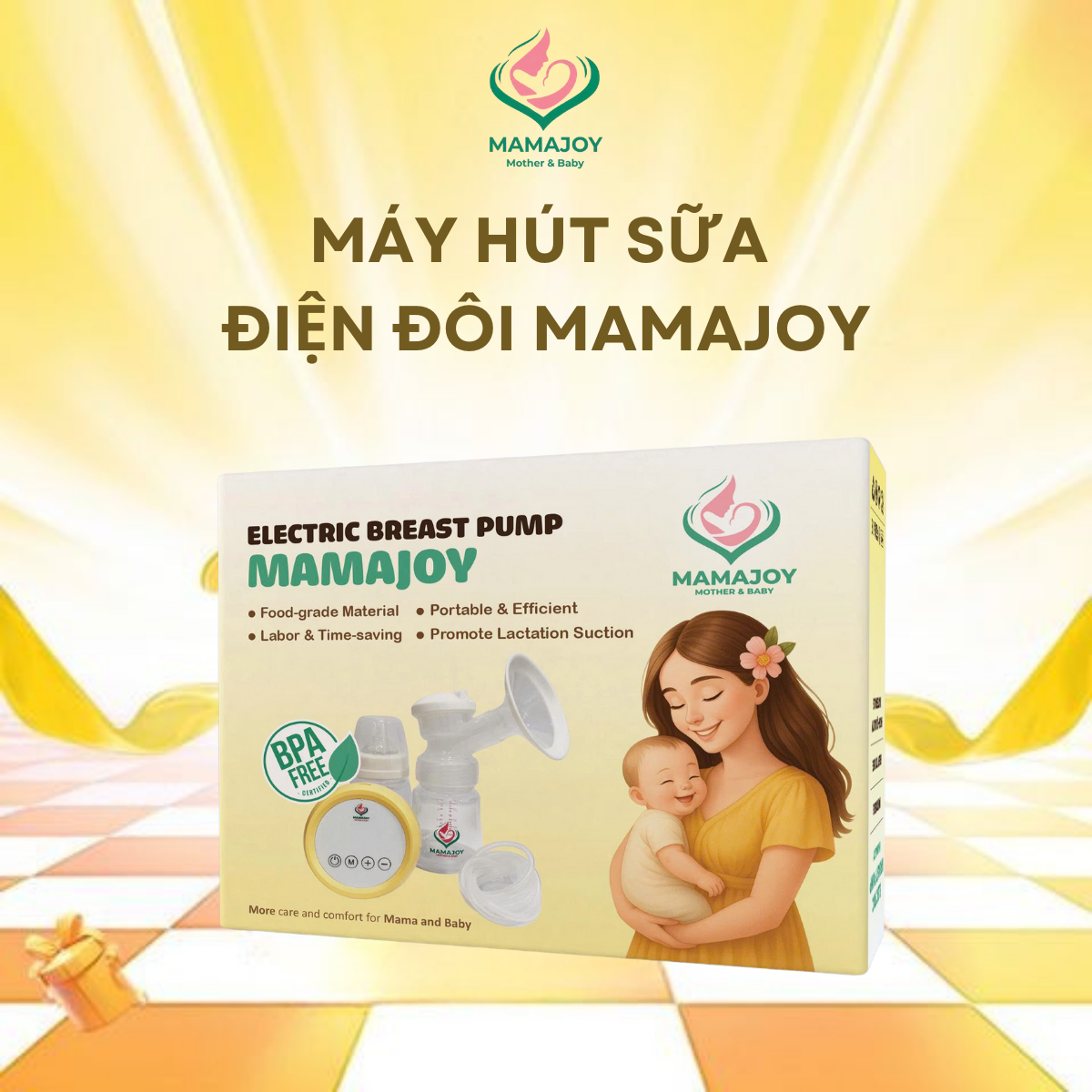  MÁY HÚT SỮA ĐIỆN ĐÔI MAMAJOY (Electric Breast Pump) 