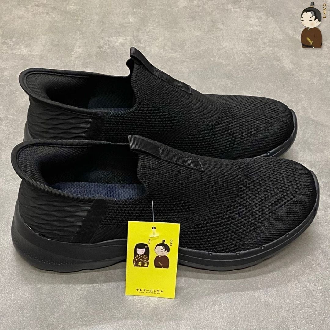  Hansamu Nin - Walk Sneakers BG12 All Black 