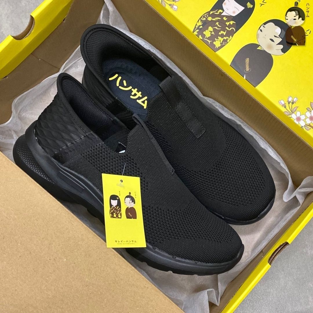  Hansamu Jin - Walk Sneakers BG12 All Black 