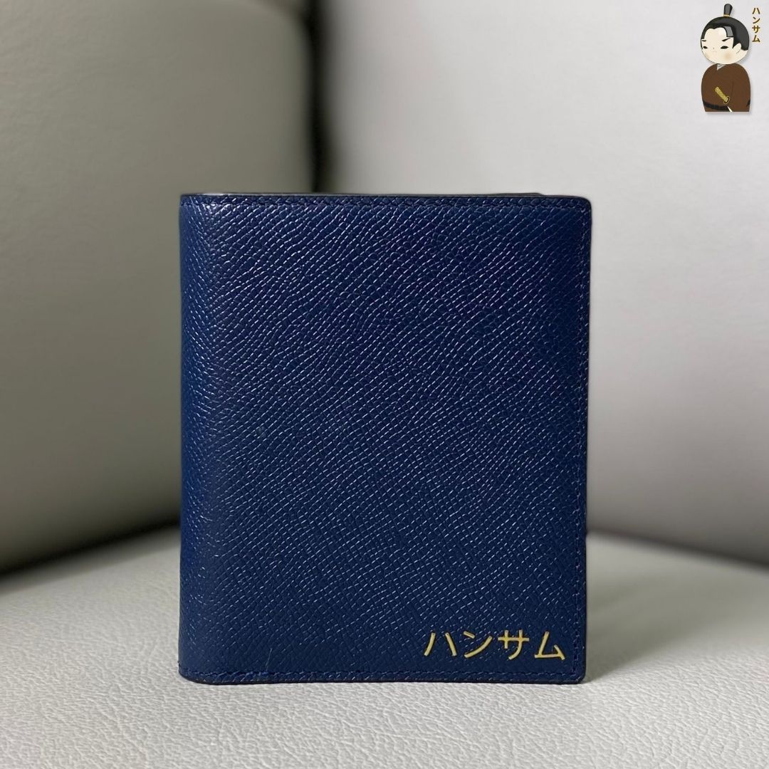  Hansamu En - Billfold Wallet DIA1 Navy 