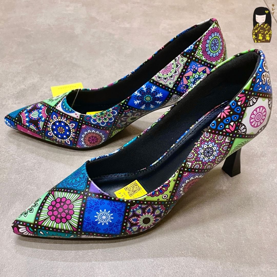  [Mới Về]Giày cao gót nữ công sở Kirei Biteki Boho HH19 màu Xanh Rêu Forest 
