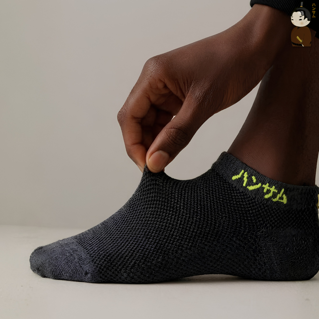  [Combo 5 đôi] Vớ Hansamu Shinobi active sock VNS01 D.Grey 