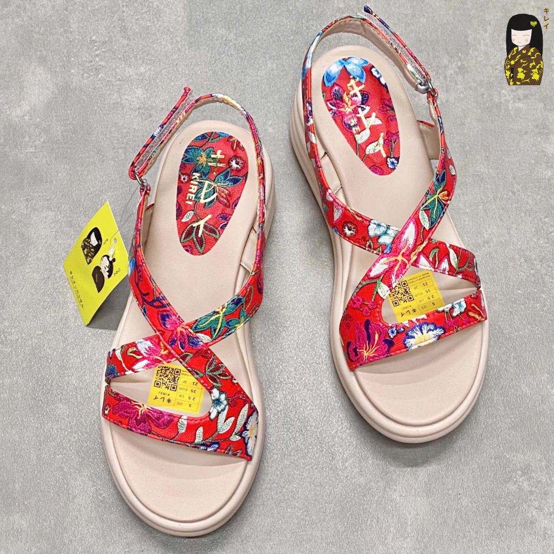  Kirei Biteki - Office Wedge Sandal HH06 Red 