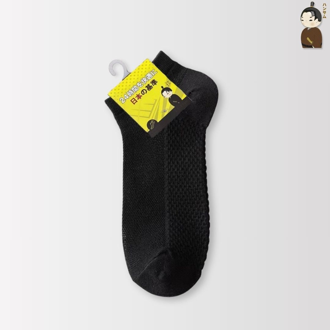  Combo 10 đôi vớ Hansamu Shinobi daily sock BG14 Black 
