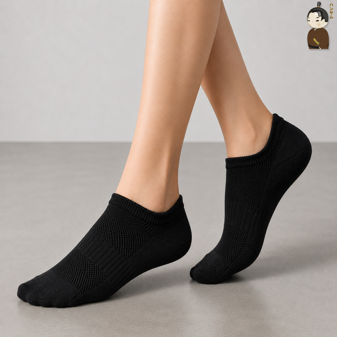  [Combo 7 đôi] Vớ Hansamu Shinobi daily sock BG14 Black 