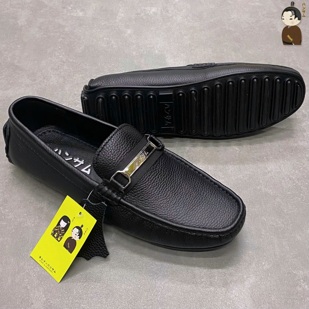  ハンサム海(HANSAMU KAI) - Penny Loafer HA04 Black 