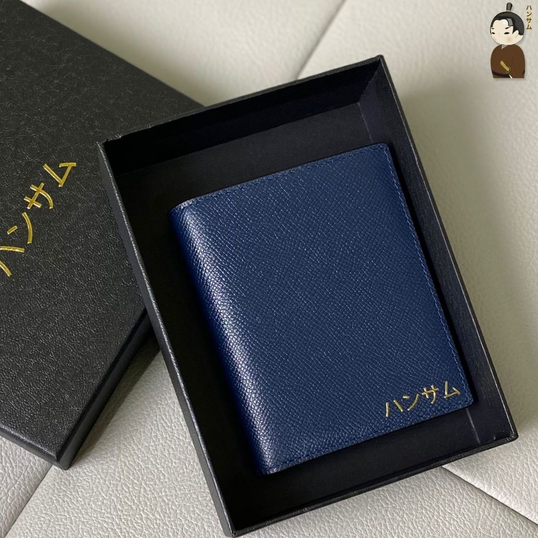  Hansamu En - Billfold Wallet DIA1 Navy 